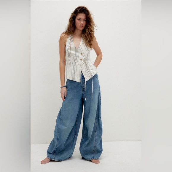 We The Free Denim - Westward Demi Jean NWOT who is she